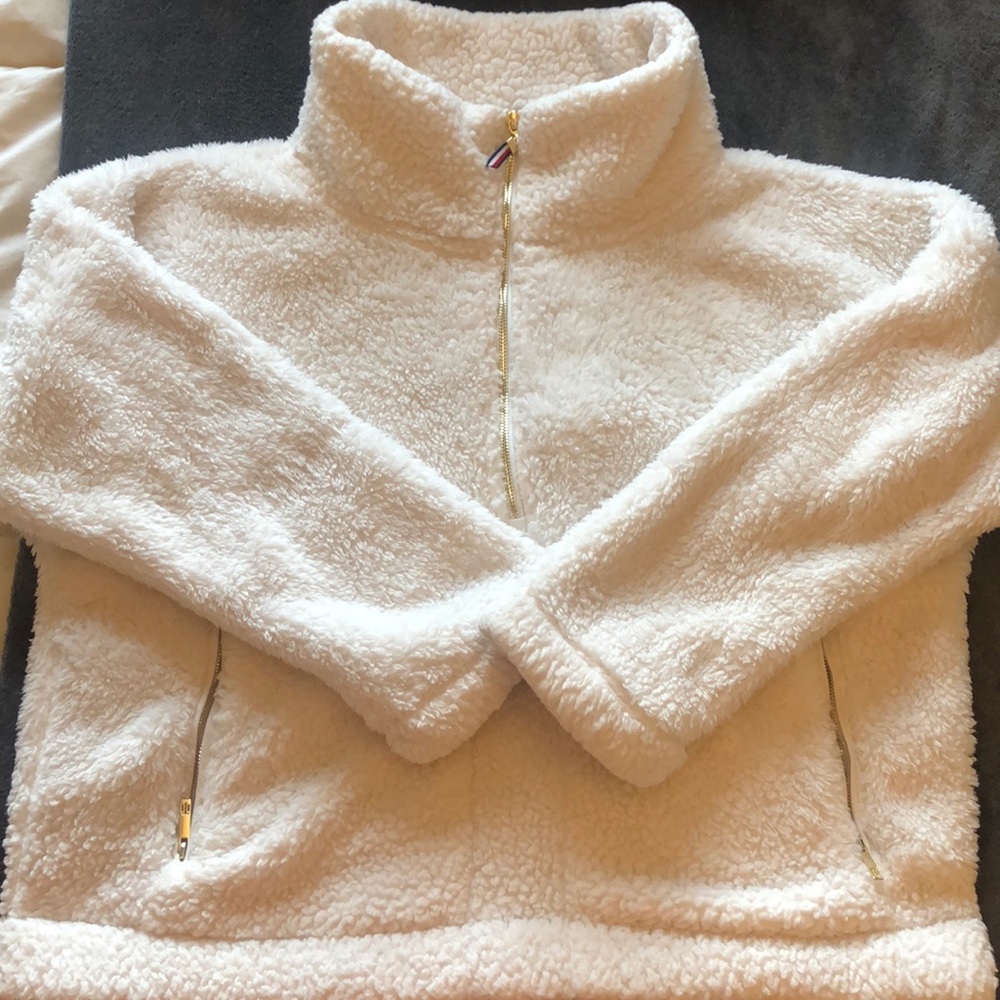 Tommy Hilfiger quarter zip teddy pullover